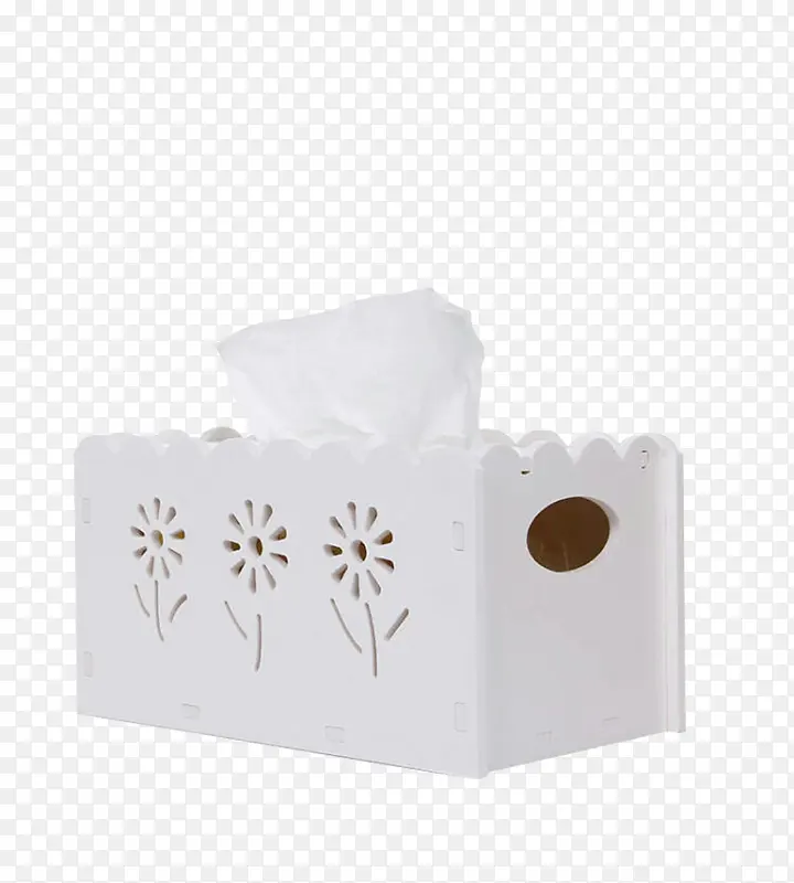 纯白纸巾盒