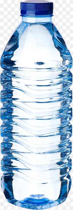 蓝色纯净水瓶创意