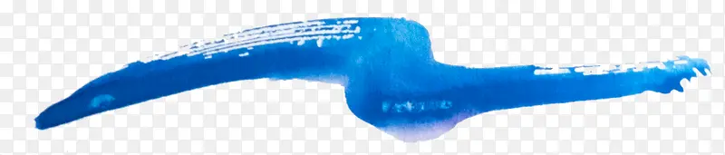蓝色水彩墨迹