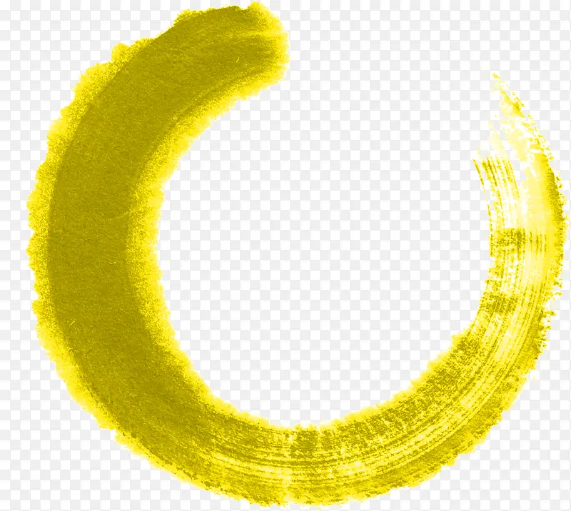 黄色艺术传统墨迹创意