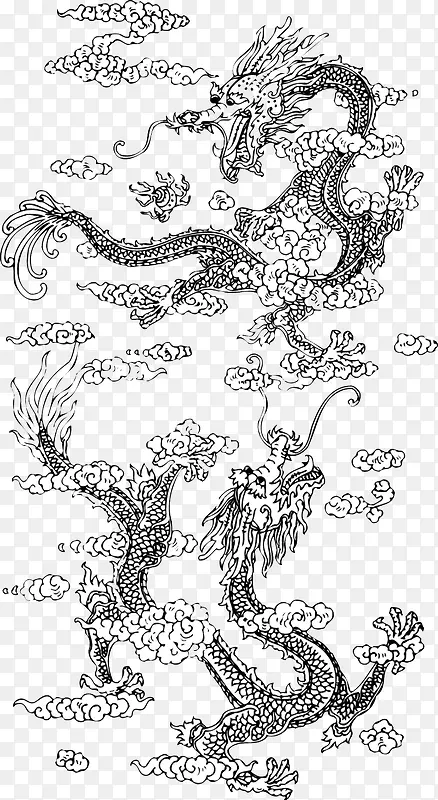 中国风古典龙纹