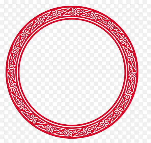 古典花纹圆形环