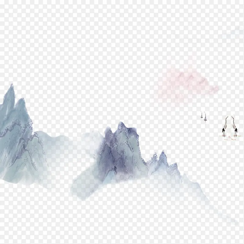 水墨山峰PNG图片素材下载_图片编号ybbmeovv-免抠素材网