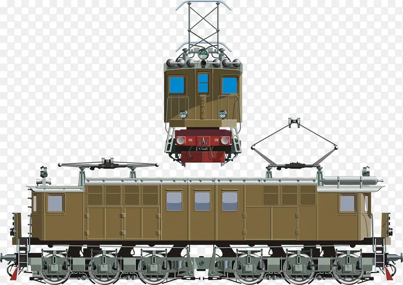 手绘火车