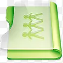 绿色合作桌面图标