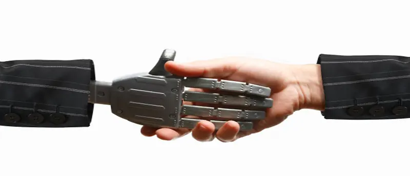 机器人和入握手