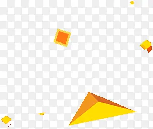黄色卡通节日几何图形