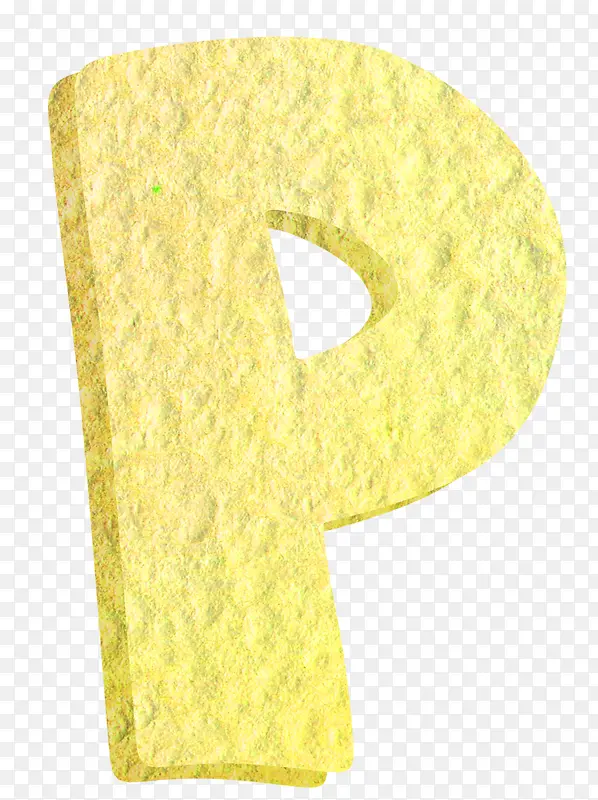 黄色字母p