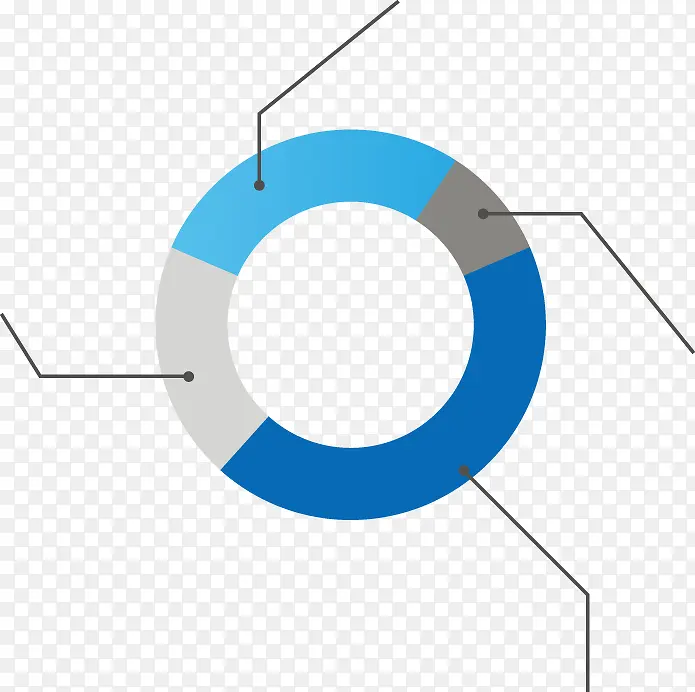 矢量PPT设计圆环形创意数据图表