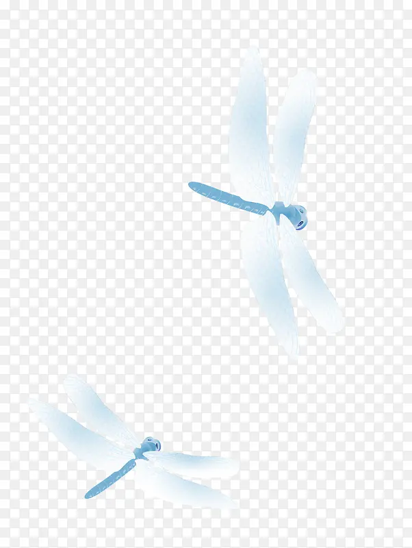 蓝色蜻蜓底纹