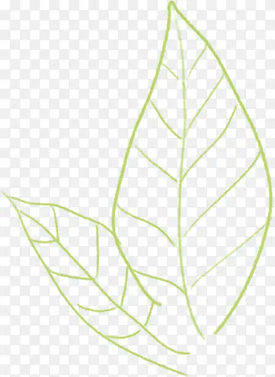 手绘个性创意树叶造型