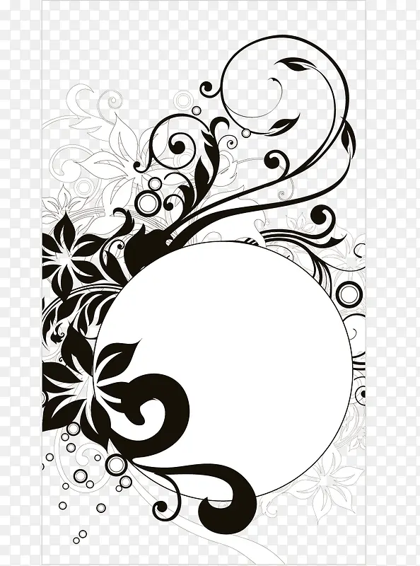 名片模板古典花纹