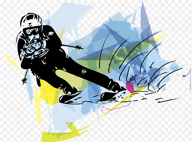 个性滑雪运动员
