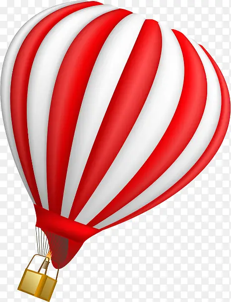 红白条纹卡通气球效果