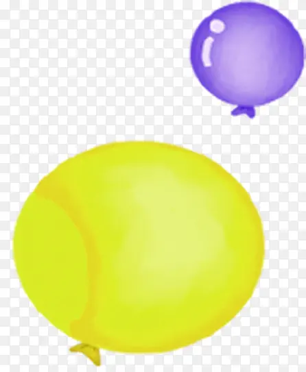 手绘可爱彩色气球