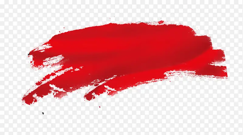 水彩画红色水印素材