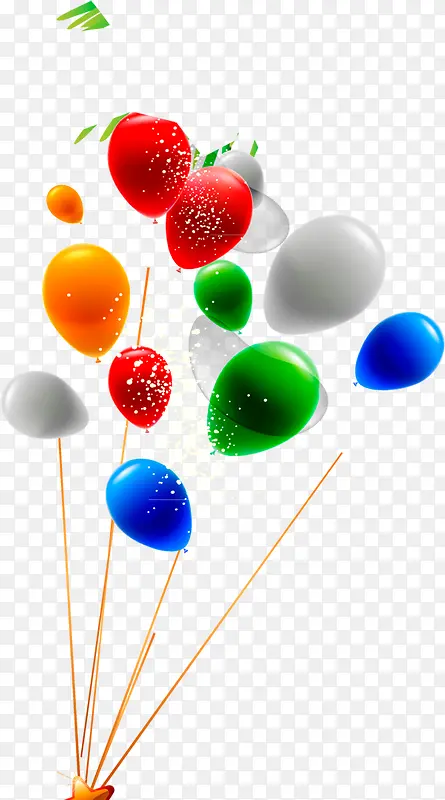 中秋节彩色手绘气球
