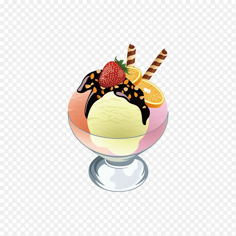 冰淇淋球矢量素材