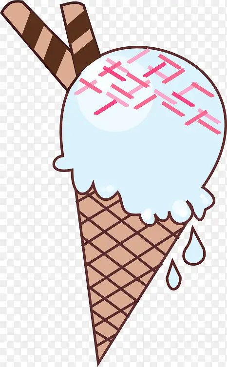 浅蓝冰淇淋