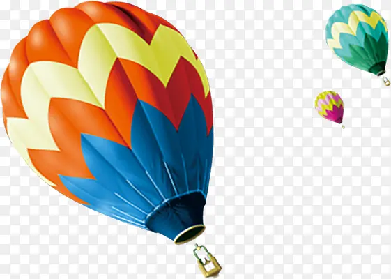 彩色手绘氢气球海报
