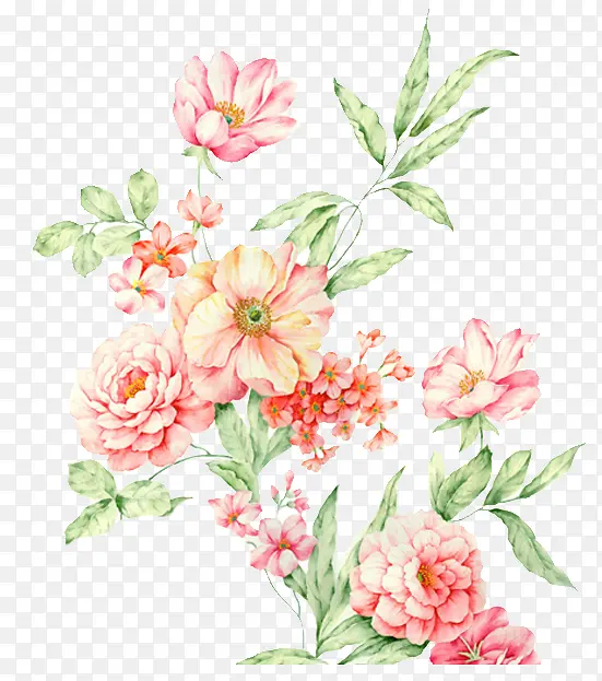 素描花