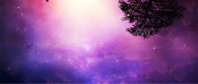 神秘紫色星空七夕