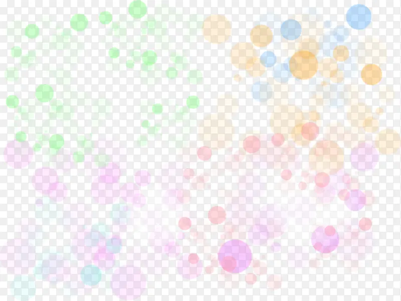 彩色气泡圆形png