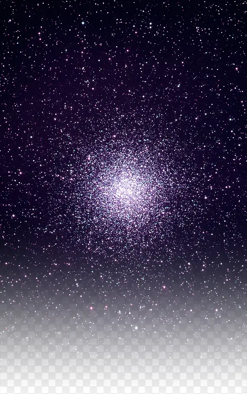 蓝色星空效果