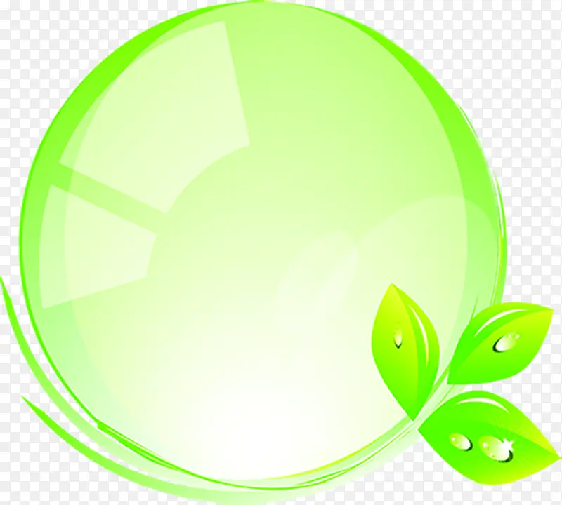 绿色时尚春天气泡设计