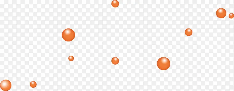 橙色新鲜手绘气泡