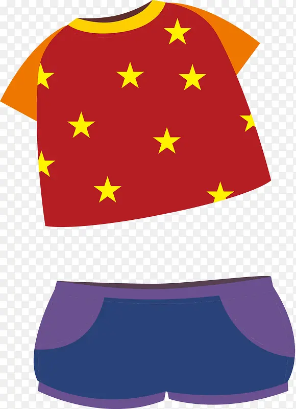 孩子服装矢量图