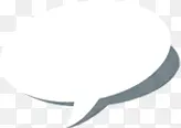 白色简约创意气泡
