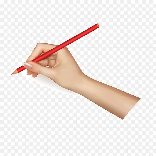 写字的手矢量图