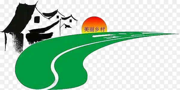 美丽乡村手绘图