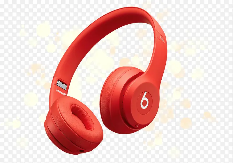 红色电脑音质耳机