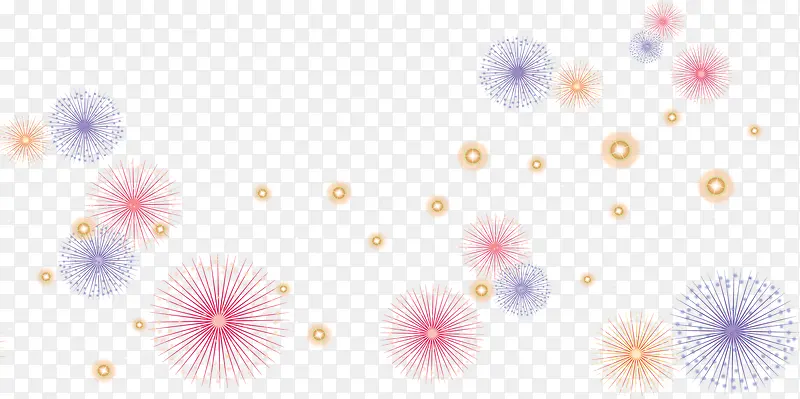高清活动海报彩色烟花效果