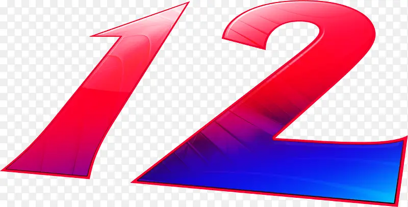 双12字体字效设计