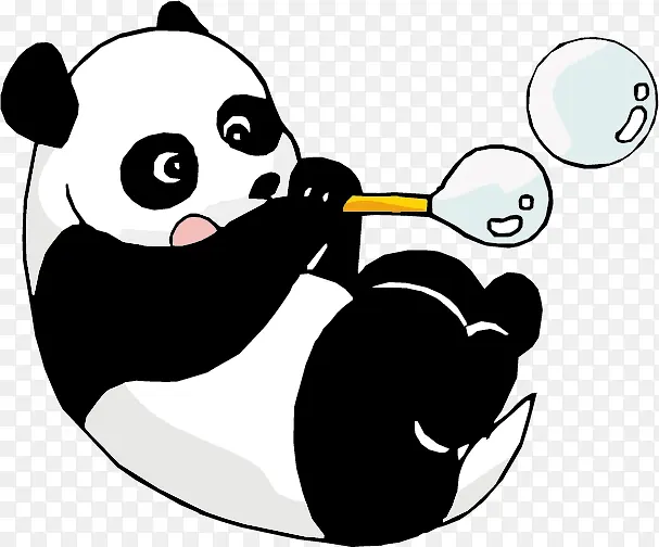 熊猫卡通图