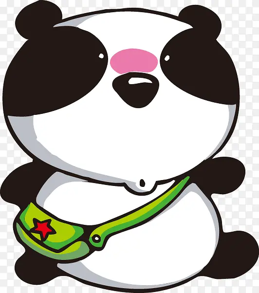 卡通动物熊猫