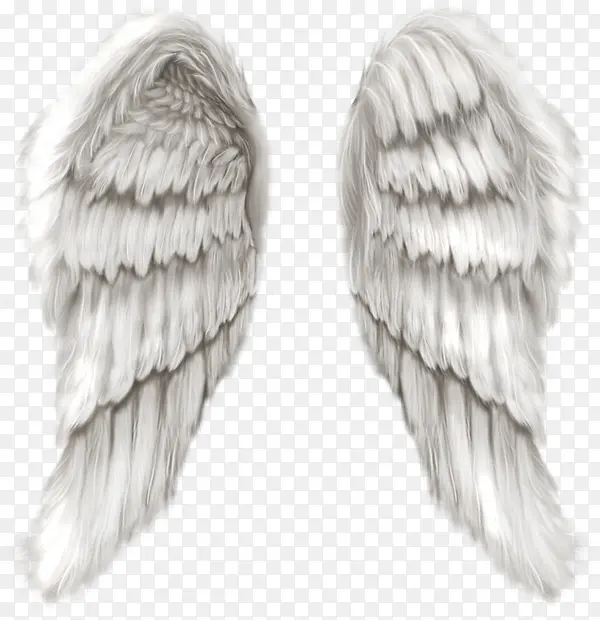 天使羽毛翅膀高清背景图
