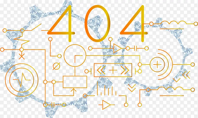 矢量手绘404页面