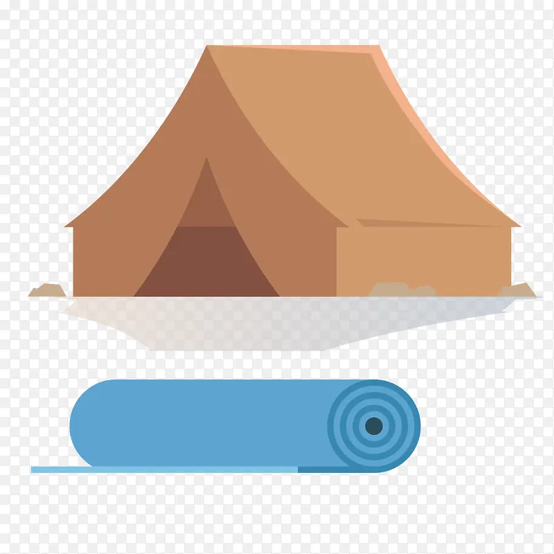 野营帐篷矢量素材