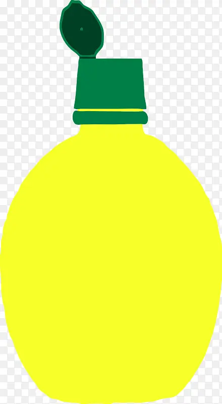 黄色瓶子