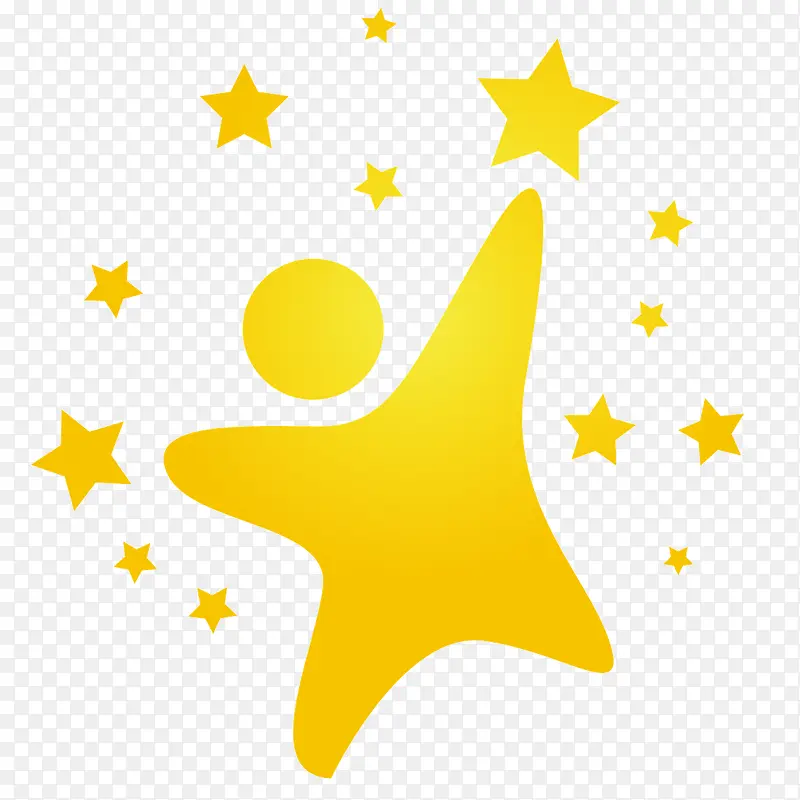 创意星形小人