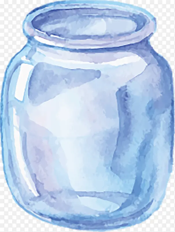 水彩瓶子