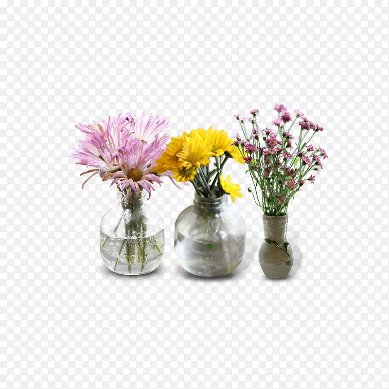玻璃瓶插花