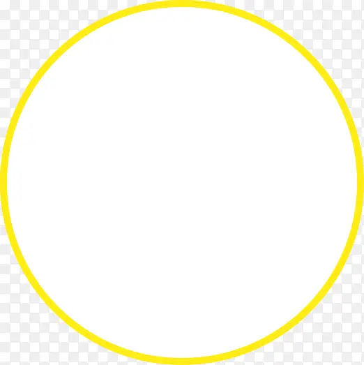 黄色圆环素材