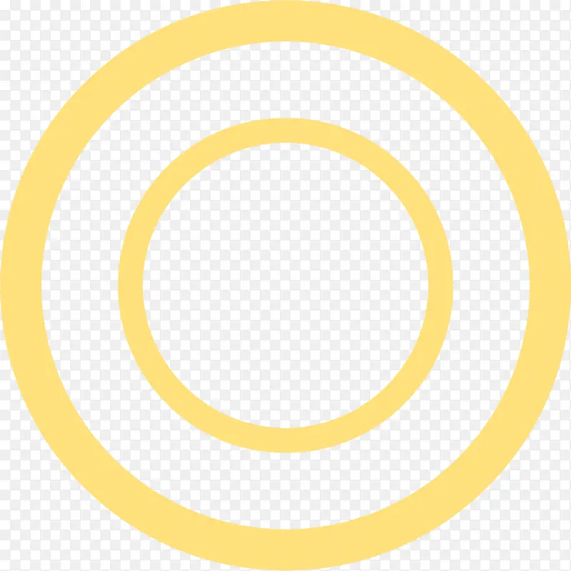 黄色圆环素材图片