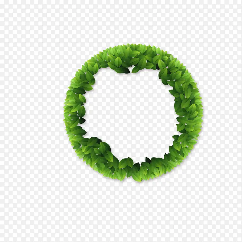 绿草圆环装饰素材