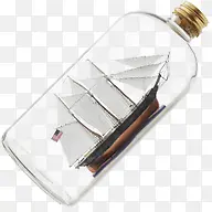 玻璃瓶帆船